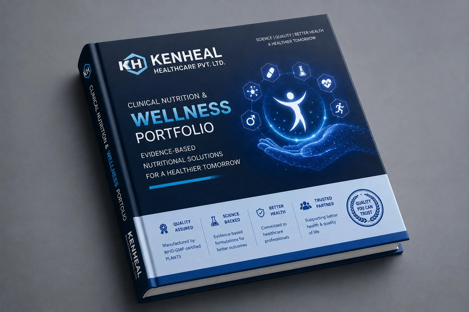 Kenheal Healthcare — Clinical Nutrition & Wellness Portfolio — Pharmaceutical, Visual Book, Brand Literature